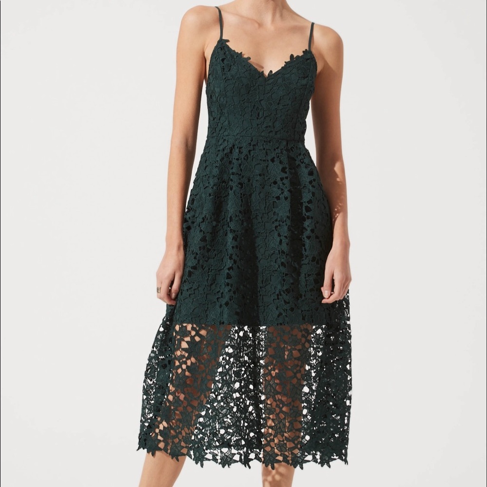 ASTR The Label Lace A Line MIDI Dress